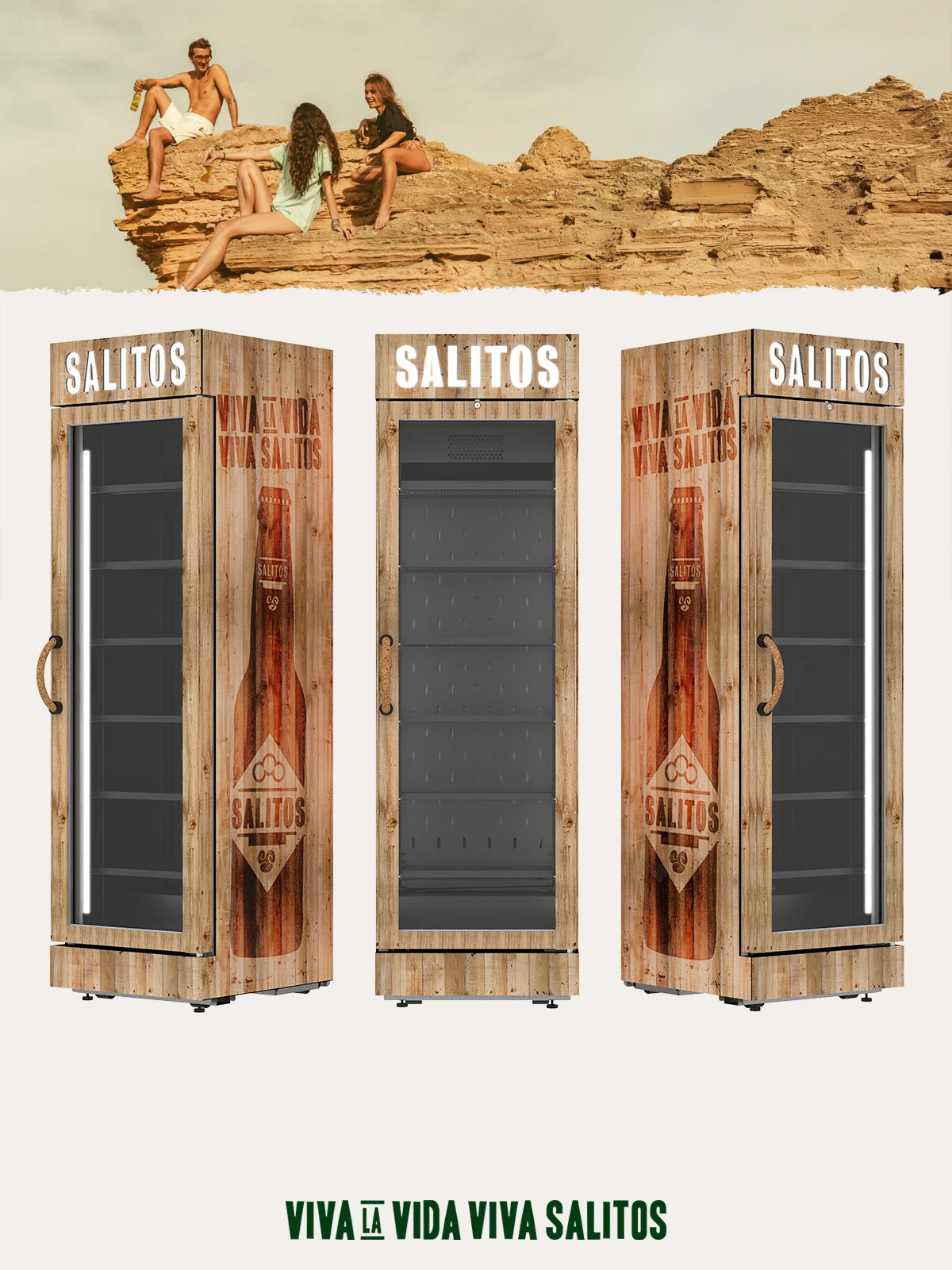 Kühlschrank in Holzoptik von SALITOS