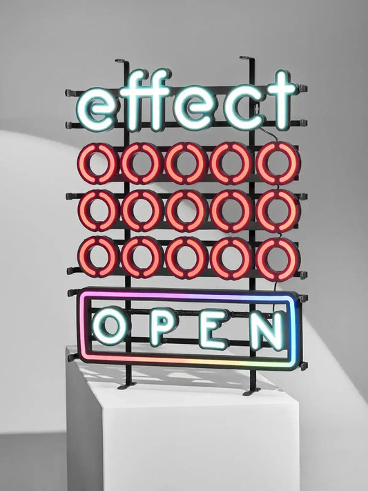 ein effect Open LED Schild