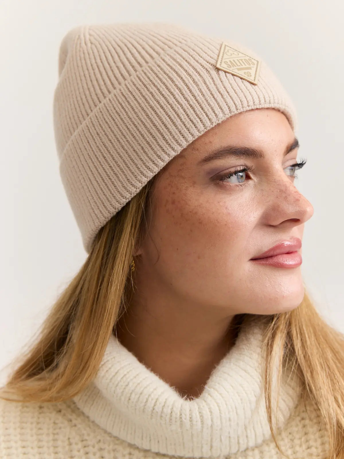 SALITOS Damen Beanie Beige