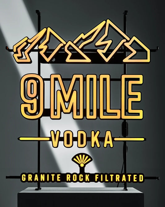 9 MILE Vodka LED SIGN