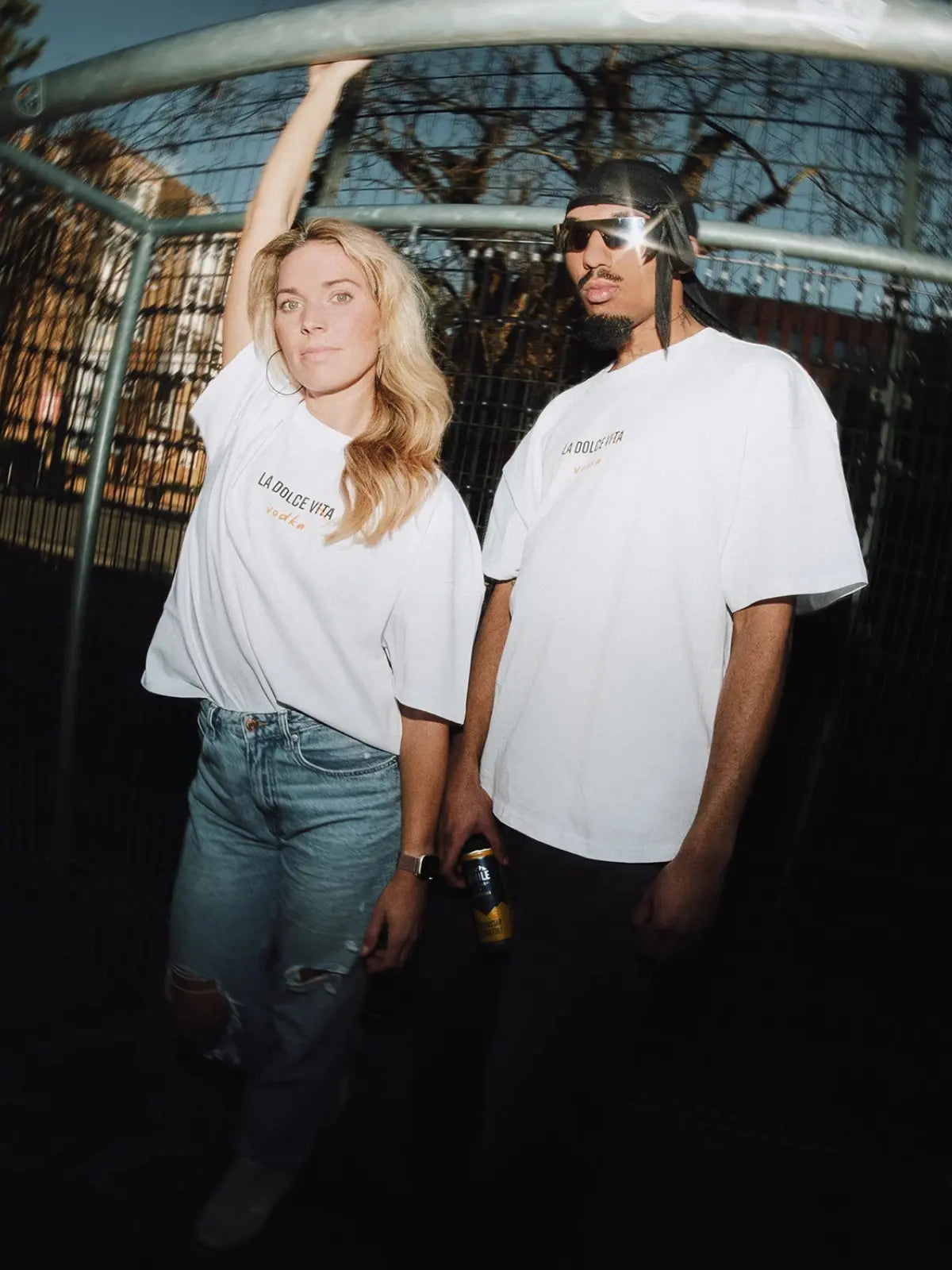 Oversized Shirt mit Pornstar Martini Design