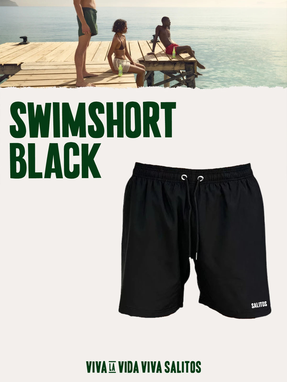 SALITOS SWIMSHORT BLACK