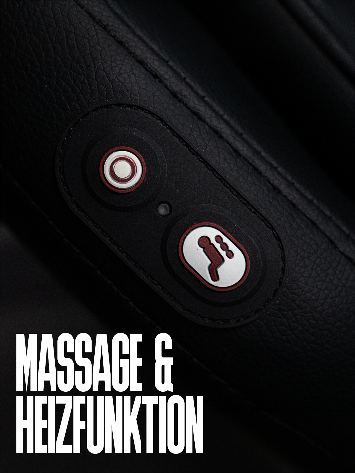 effect® Gaming Chair mit Massage- und Heizfunktion und neigbarer Rückenlehne