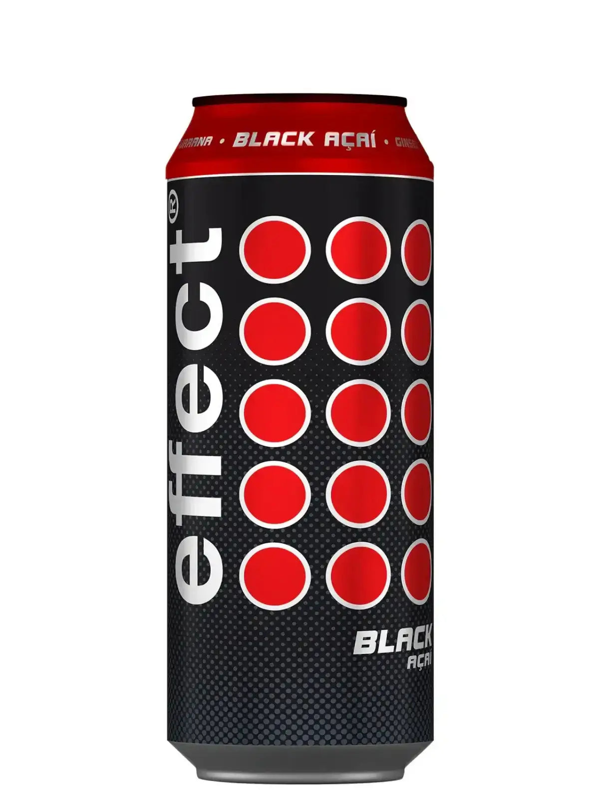 Eine Dose effect Black Acai auf weißem Hintergrund