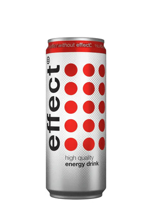 Eine Dose effect Classic Energydrink auf weißem Hintergrund.