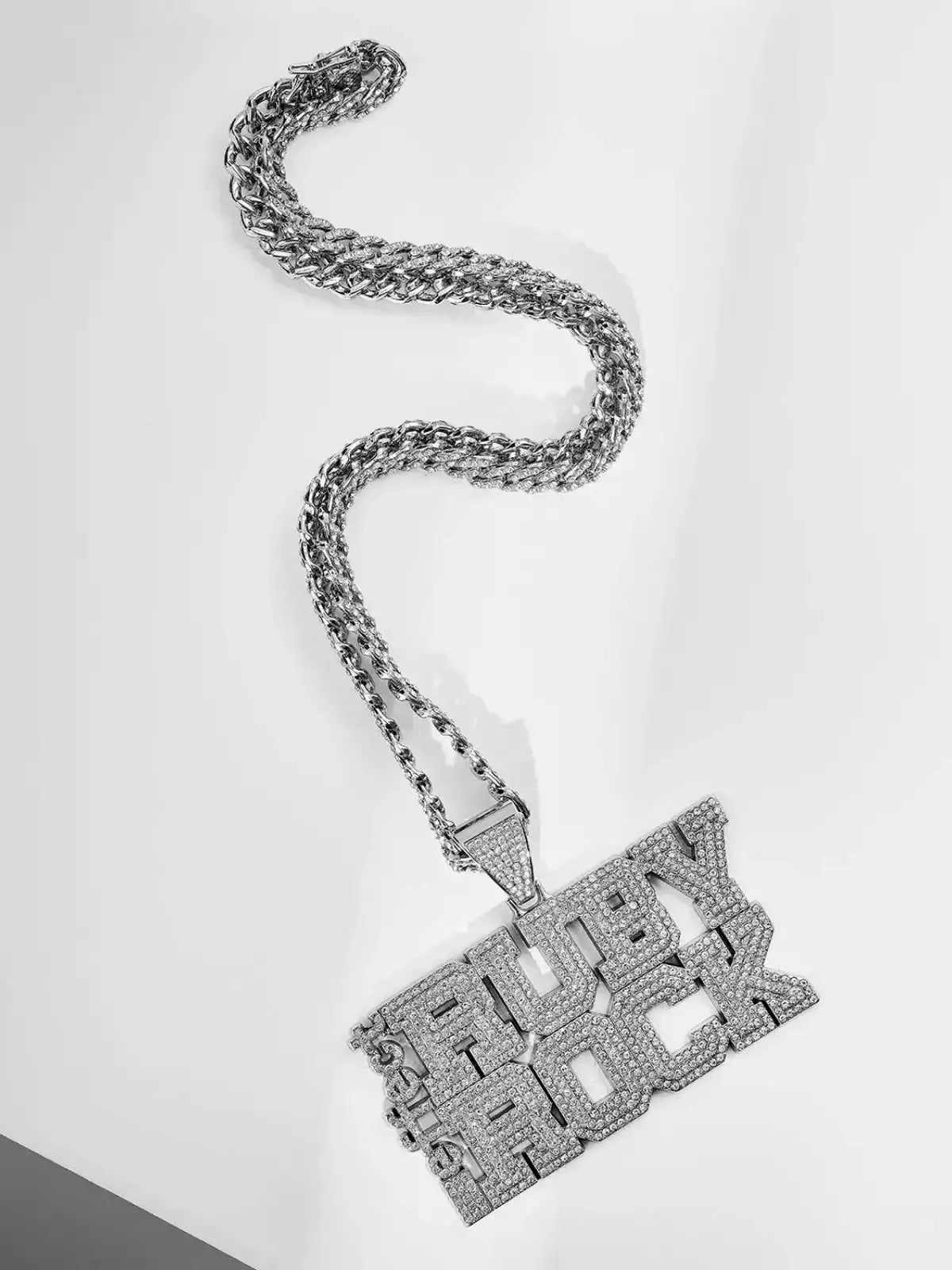 Eine effect Ruby Rock Iced out Chain